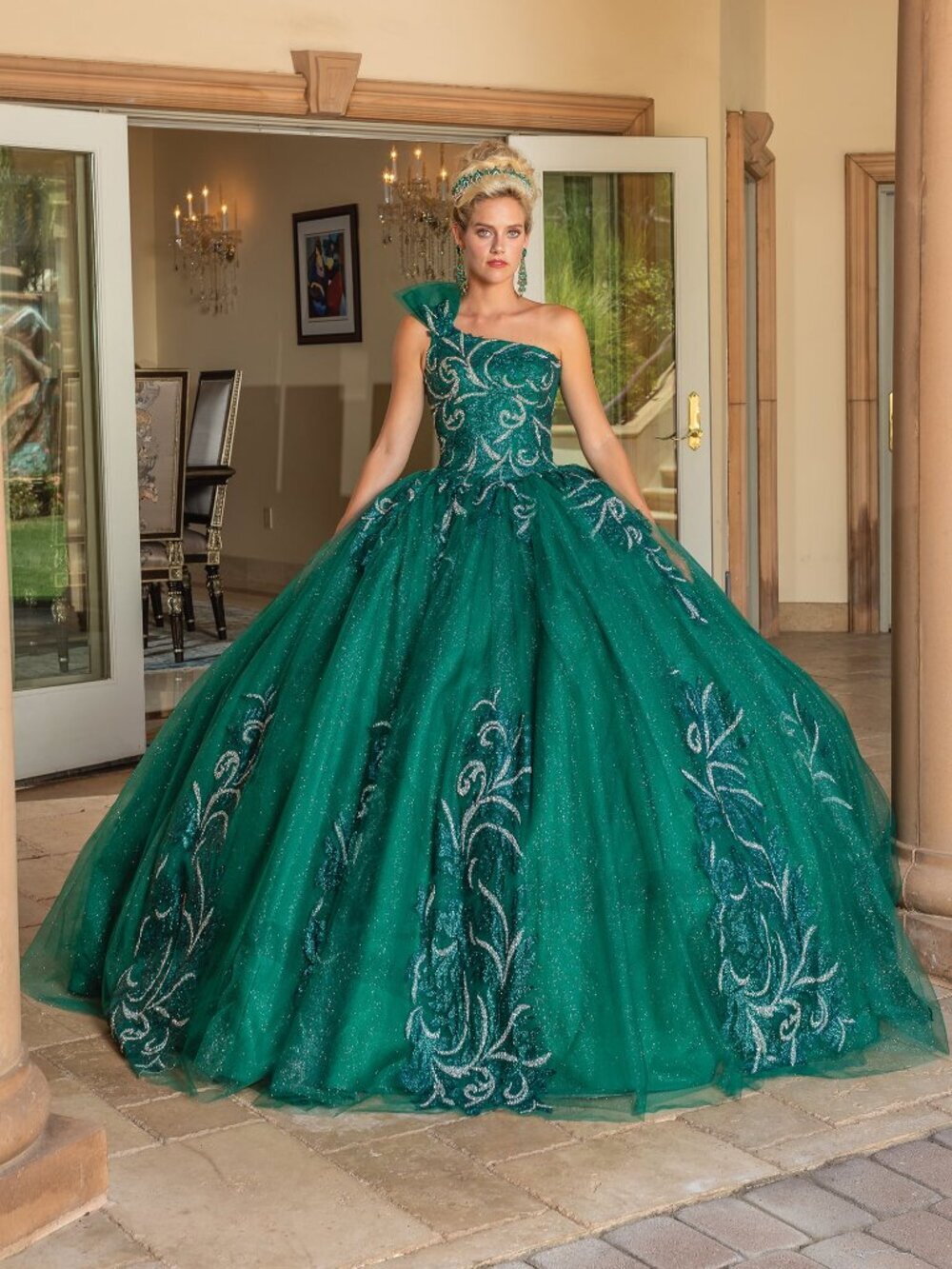NEW ROSE-GOLD Evening Gown Floor Length Formal Elegant Stunning 1733